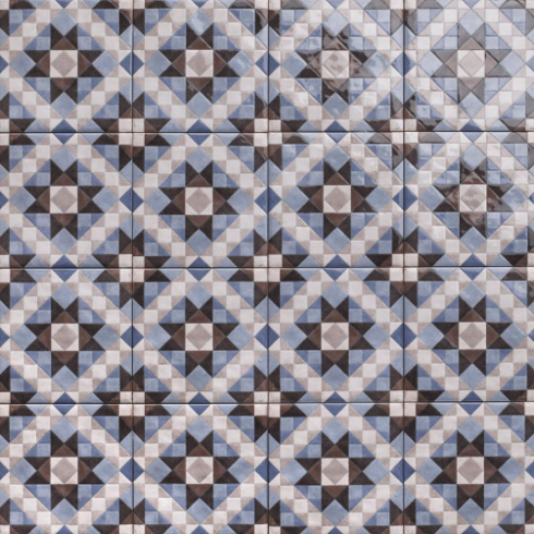     Sterrenbloem blauw glanzend 15 x 15 cm
