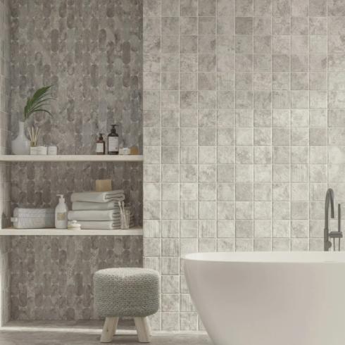     Bourgondische dal look maan grijs matte wand- en vloertegel 11 x 11 cm per 0,36 m2
