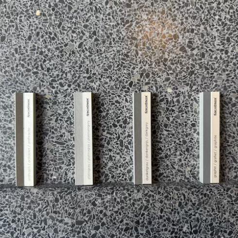     Granito terrazzo tegel plint in de zwarte Mario 7,5 x 40 cm per stuk
