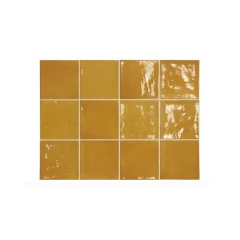     Aldeia ochre gold okergeel 13,2 x 13,2 cm wandtegel per m2
