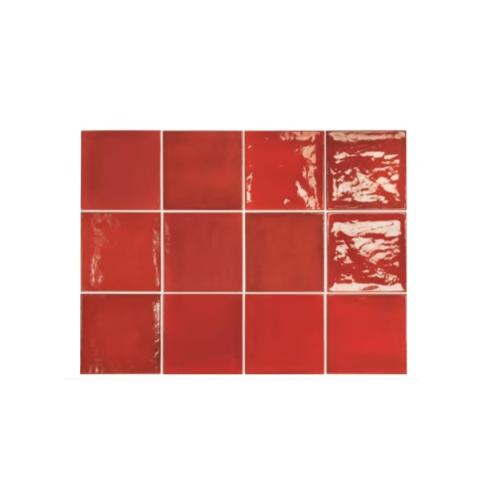     Aldeia ferrari rood 13,2 x 13,2 cm wandtegel per m2
