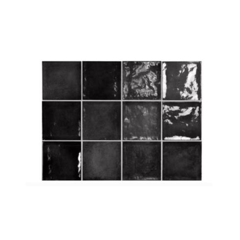     Aldeia black warm antraciet 13,2 x 13,2 cm wandtegel per m2
