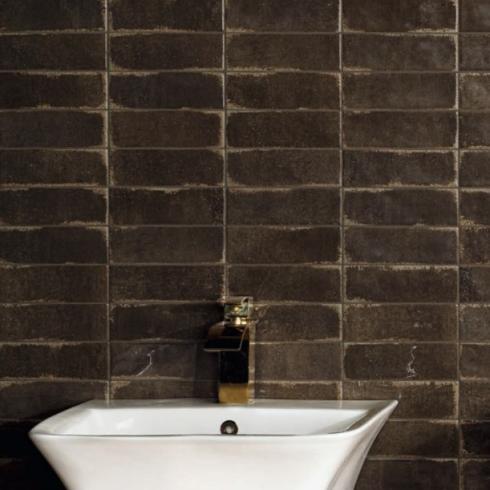     Linea Donker bruin 6,5 x 20 cm wandtegel per 0,36m2
