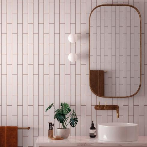     Kustlijn liso lichtroze matt 5 x 20 cm wandtegels per 0,60m2
