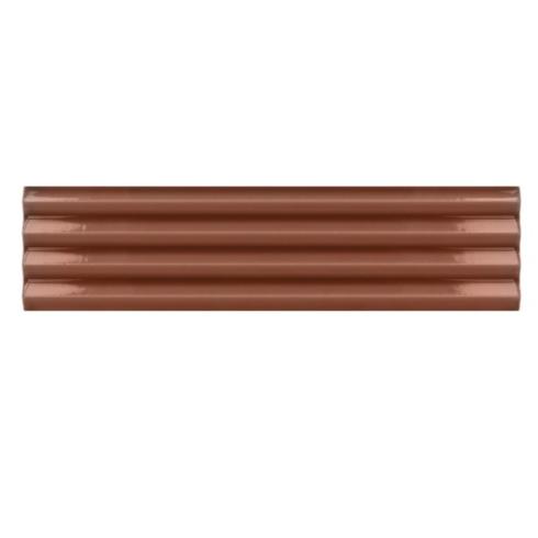     Kustlijn vloed terracotta glans 5 x 20 cm wandtegels per 0,42m2
