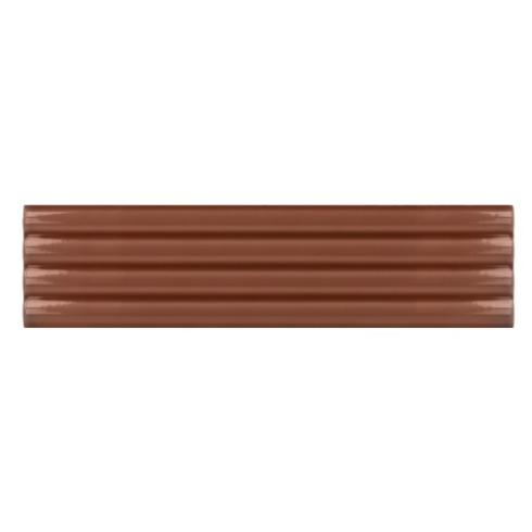     Kustlijn eb terracotta glans 5 x 20 cm wandtegels per 0,42m2
