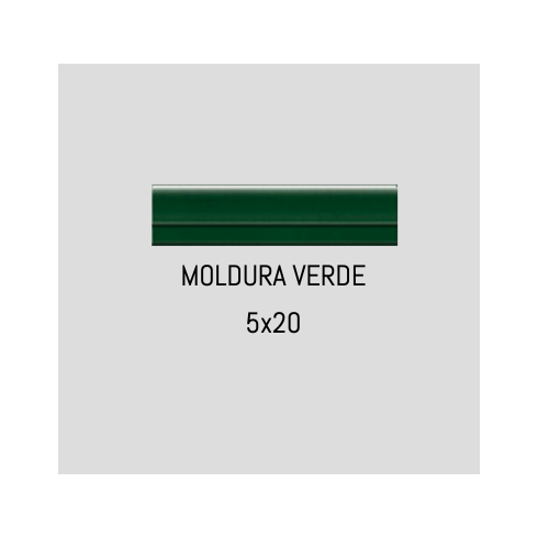     Andalusische moorse Moldura Verde groen tegelstrip 5 x 20 cm per stuk
