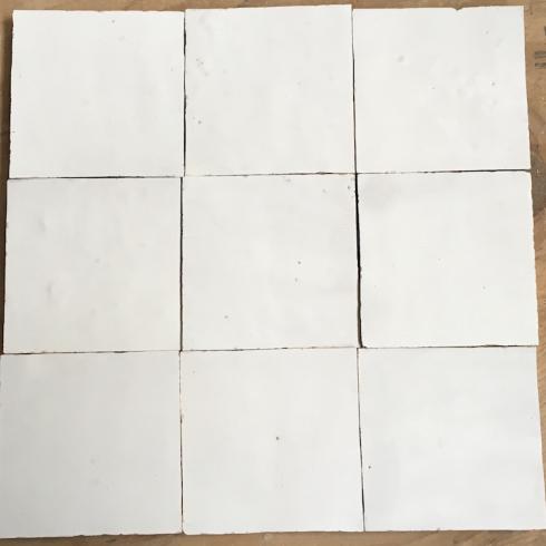     Zelliges Qarmida wit glanzend 00 gemêleerd 10 x 10 cm per 0,5 m2
