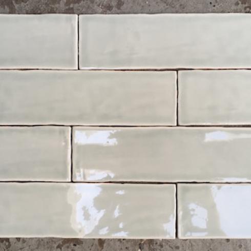 
    City half tile mintgroene visgraat tegel 7,5x30cm handgevormd

