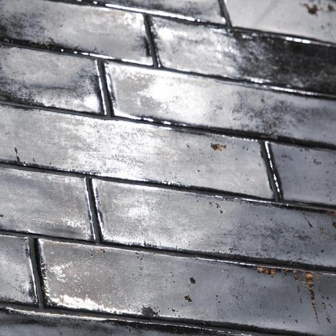     Black mood zwart vintage gemêleerde wandtegel 7,5 x 30 cm per 0,5 m2
