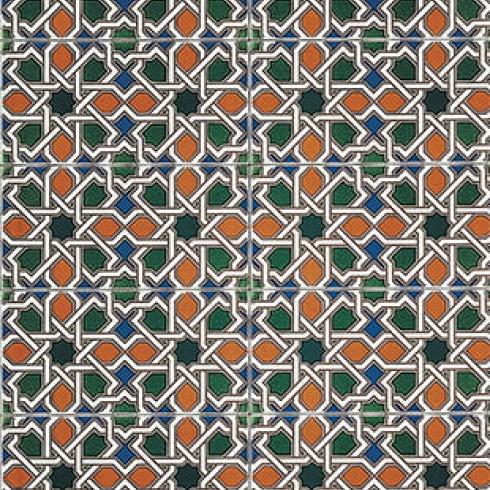     Andalusische moorse tegelstrip Tira Melado M 2,5 x 20 cm oranjebruin per stuk
