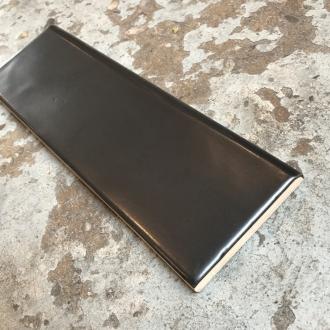     Country Bullnose zwart mat 6,5 x 20 cm ook als plint te gebruiken
