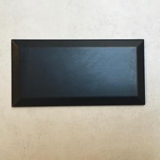     Metrotegel black zwart mat 10 x 20 cm per m2