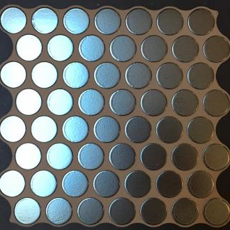     Penny keramische tegelrondjes metallic mat 30,9 x 30,9 cm per 0,86 m2