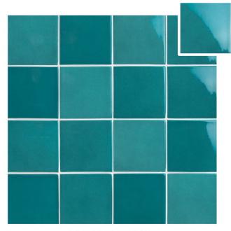     Turquoise mix 10 x 10 cm zwembad & douche wandtegel per 0,5 m2