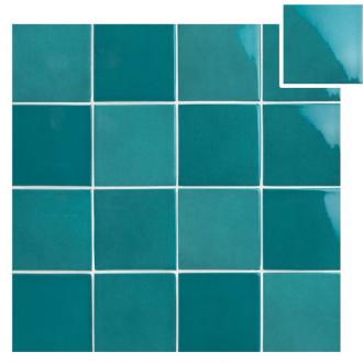     Turquoise mix 10 x 10 cm zwembad & douche wandtegel per 0,5 m2
