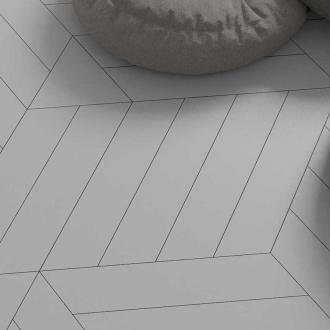    Chevron XL grijs mat Hongaarse punt lang smal RECHTS 9,8 x 52,2 cm vloer-en wandtegel per 0,45 m2
