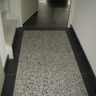 Granito terrazzo Mario als randtegel 40 x 40 cm per tegel