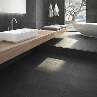     Black slate leisteenlook keramische vloertegel 30 x 60 cm
