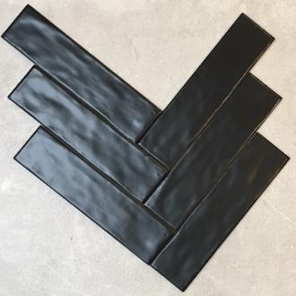     Basic tile mat black zwart 7,5 x 30 cm