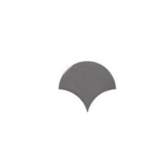     waaier donker grijs glanzend tegeltje 10,6 x 12 cm per 0,37 m2