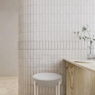     Magic metro linen zandgrijs glanzende wandtegel 5,2 x 16,1 cm per 0,4 m2
