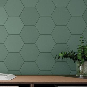     Hexagon mat groen mix 14 x 16 cm vloertegel & wandtegel per 0,43 m2