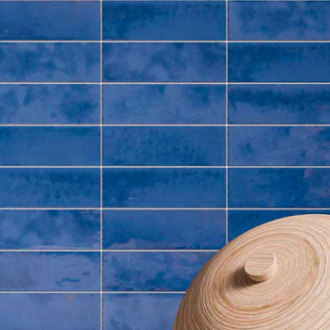     Bejmat-look visgraat blauw glanzende wand-en vloertegel 5 x 15 cm per 0,47 m2