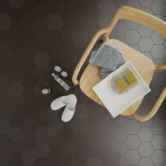     Hexagon mat antraciet graphite mix 14 x 16 cm vloertegel & wandtegel per 0,43 m2