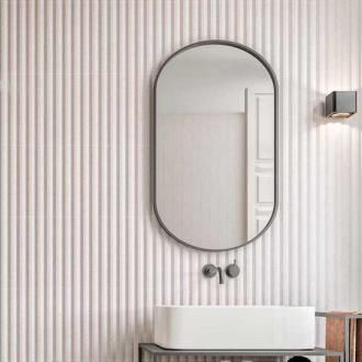 Stripes wit stonelook wandtegel 7,5 x 30 cm per 0,26 m2