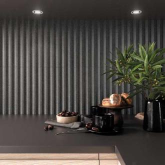     Stripes graphite antraciet stonelook wandtegel 7,5 x 30 cm per 0,26 m2