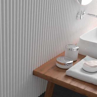     Stripes White gebroken wit mat wandtegel 7,5 x 30 cm per 0,29 m2
