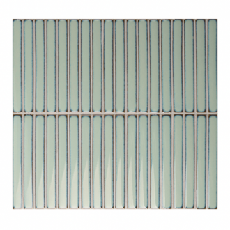     Stripesmatje mint lichtgroen glanzend gemêleerd mozaiek voor de wand 29,4 x 30,6 cm per m2
