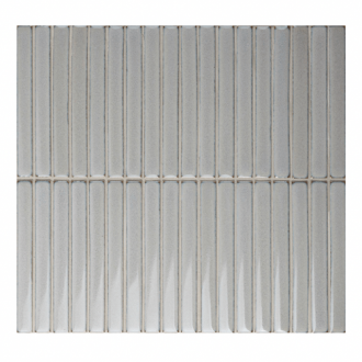     Stripesmatje lichtgrijs glanzend gemêleerd mozaiek voor de wand 29,4 x 30,6 cm per m2
