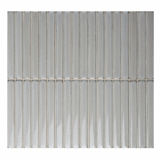     Stripesmatje lichtgrijs glanzend gemêleerd mozaiek voor de wand 29,4 x 30,6 cm per m2
