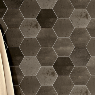     Grey mood grijze vintage gemêleerde hexagon wandtegel 15 x 17,3 cm per 0,86 m2