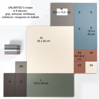     Unlimited XS sky lichtblauw mat strakke vloertegel wandtegel 6,2 x 6,2 cm per 0,428 m2
