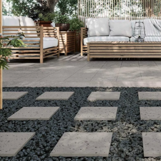     Terrastegel granito look grijs 32,9 x 32,9 cm R11 buitentegel dakterrastegel oprittegel per 0,65 m2
