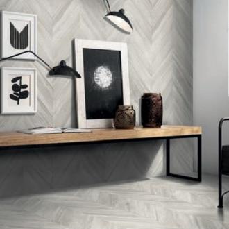     Houtlook chevron tegel grijs 59,5 x 119,2 cm per 1,42 m2
