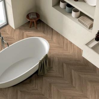     Houtlook chevron tegel walnoot 59,5 x 119,2 cm per 1,42 m2
