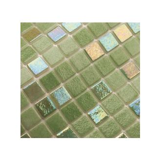     PS IRIS groen Tigris mozaiek mix lichtgroen parelmoer 2,5 x 2,5 cm