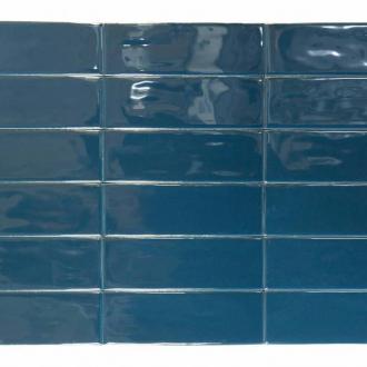     Bejmat look Fez glanzend zeeblauw 5x15cm wand- en vloertegel per 0,45m2
