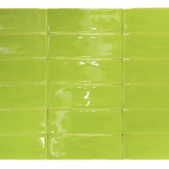     Bejmat look Fez glanzend appelgroen 5x15cm wand- en vloertegel per 0,45m2
