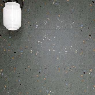     Confetti zwarte matte wandtegel 7,5x30 per 0,5m2
