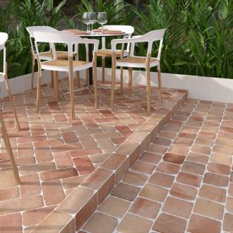     Kasseien look terracotta 15 x 15 cm per 0,81 m2
