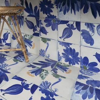     Porto Flor blauw glanzend per m2
