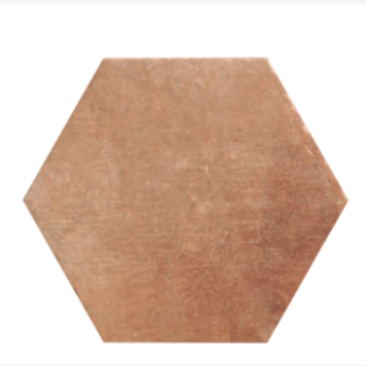     Hexagon XL terracotta look licht mat antislip wand- en vloertegel 28,5 x 32,5 cm per 1,05 m2
