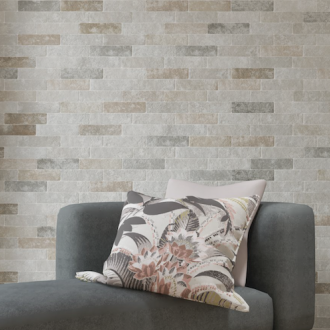     Visgraat travertin look mix vloertegel 6,2 x 23,5 cm per 0,58 m2
