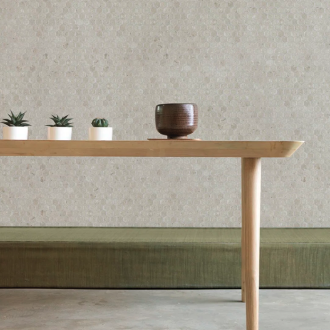     hexagon antislip limestone zandkleur mozaïek 2,7 x 3 cm op matje per 0,53 m2
