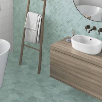     Bejmat look Fez mat lichtblauw 5x15cm wand- en vloertegel per 0,45m2
